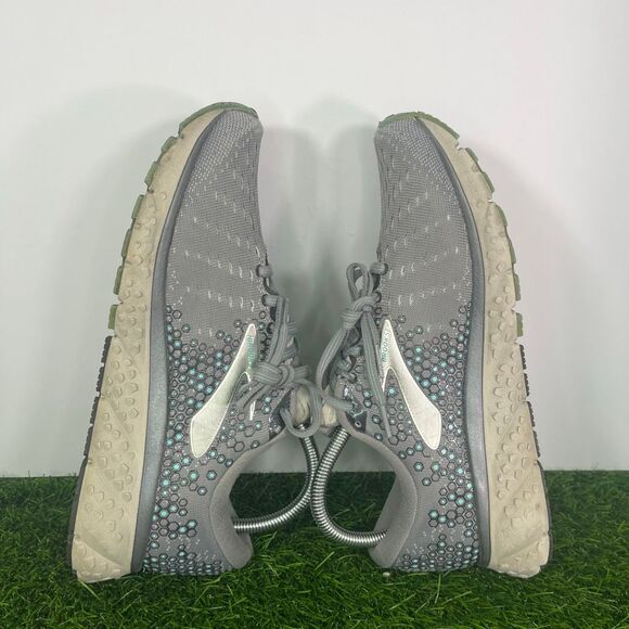 Brooks Glycerin 17 Womens Size 9.5 Athletic Running Shoes Grey/Seafoam - Picture 6 of 8